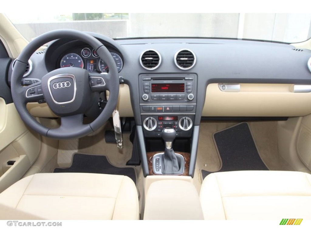 2013 Audi A3 2.0 TFSI Luxor Beige Dashboard Photo #68797430