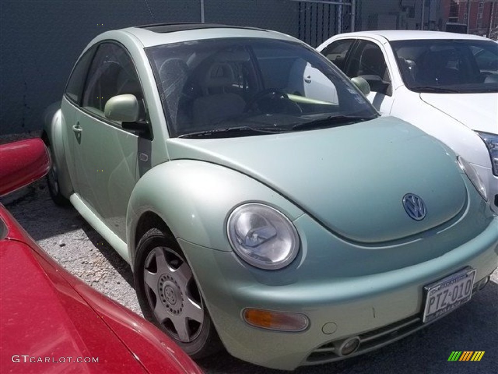 2000 New Beetle GLX 1.8T Coupe - Green / Cream photo #1