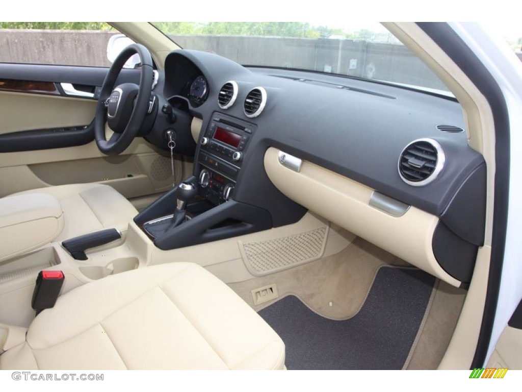 2013 Audi A3 2.0 TFSI Luxor Beige Dashboard Photo #68797499