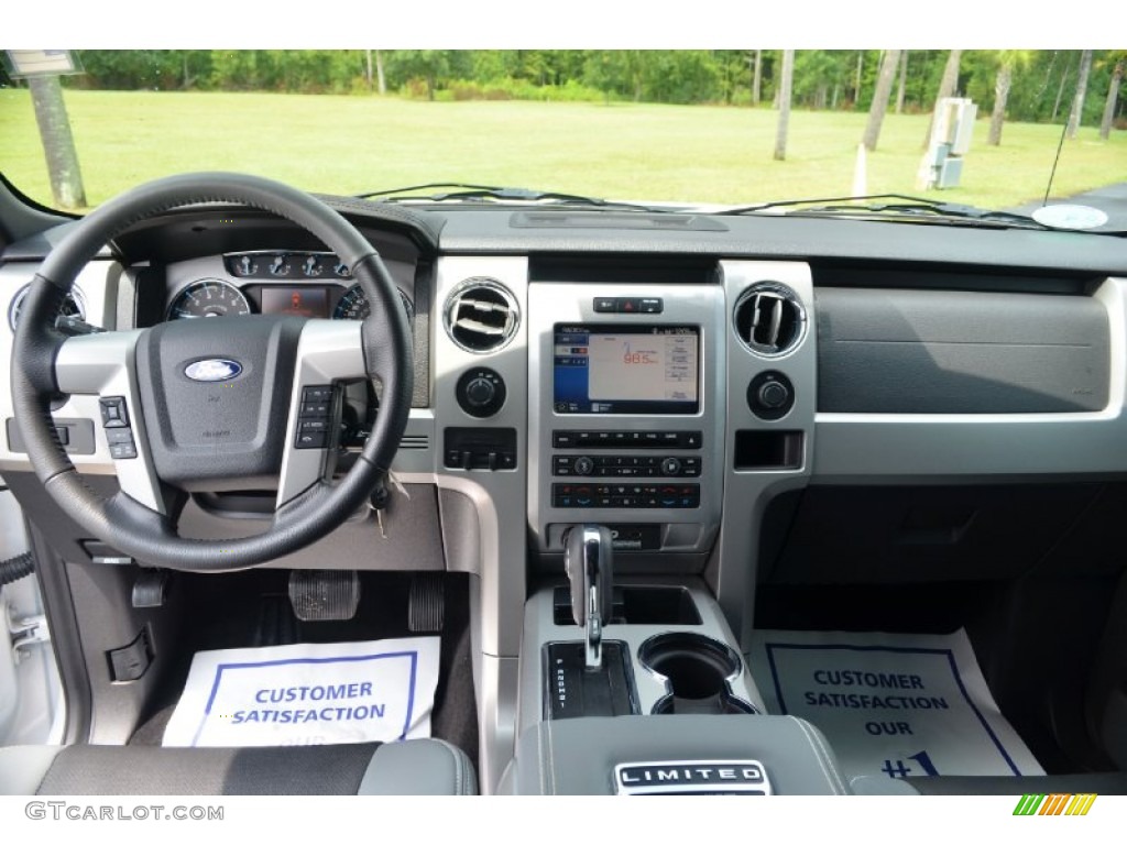 2011 Ford F150 Limited SuperCrew 4x4 Steel Gray/Black Dashboard Photo #68797502