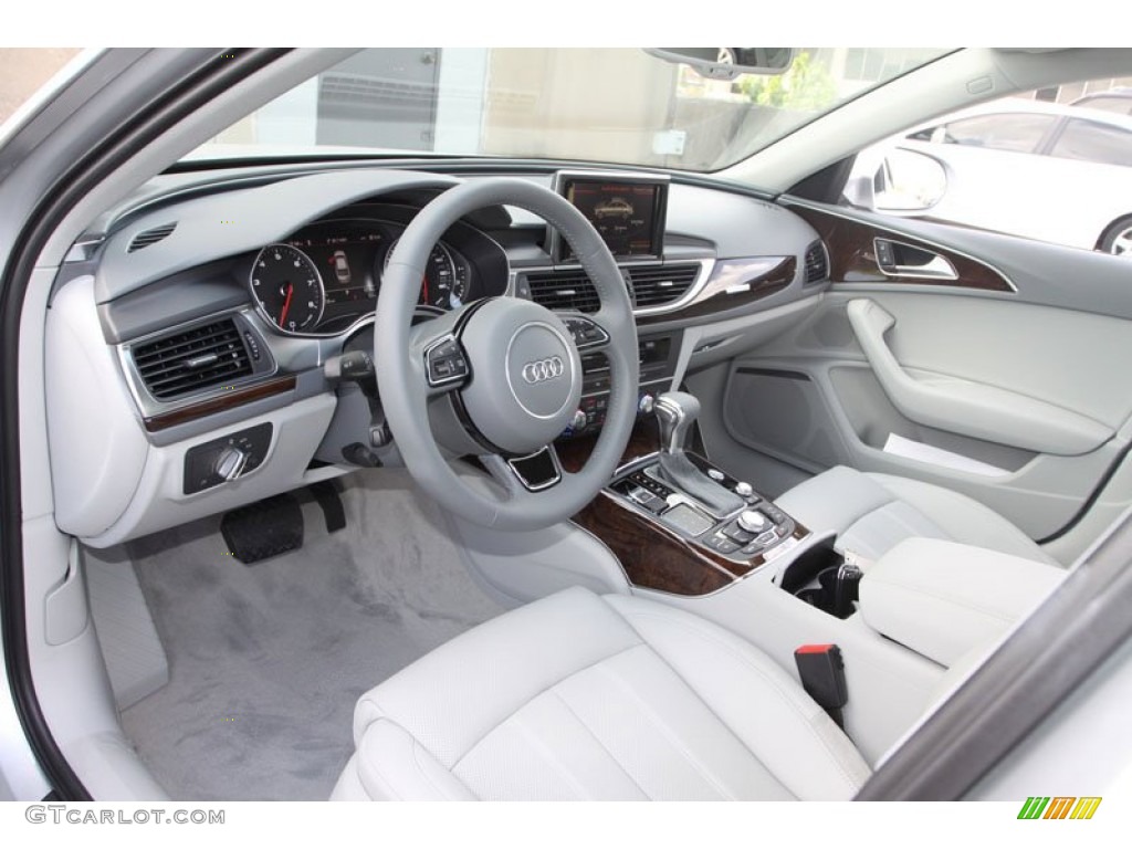 Titanium Gray Interior 2012 Audi A6 3.0T quattro Sedan Photo #68797646