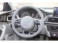 2012 Audi A6 Titanium Gray Interior Steering Wheel Photo