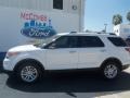 2013 Oxford White Ford Explorer XLT  photo #2