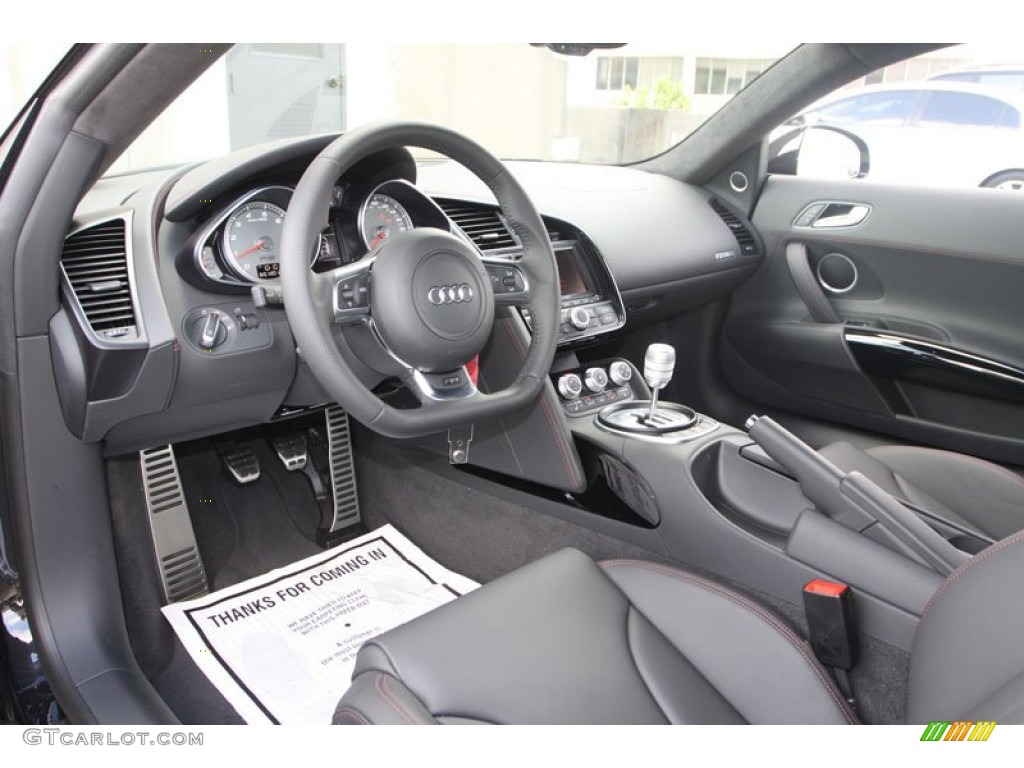Black Interior 2012 Audi R8 4.2 FSI quattro Photo #68797880