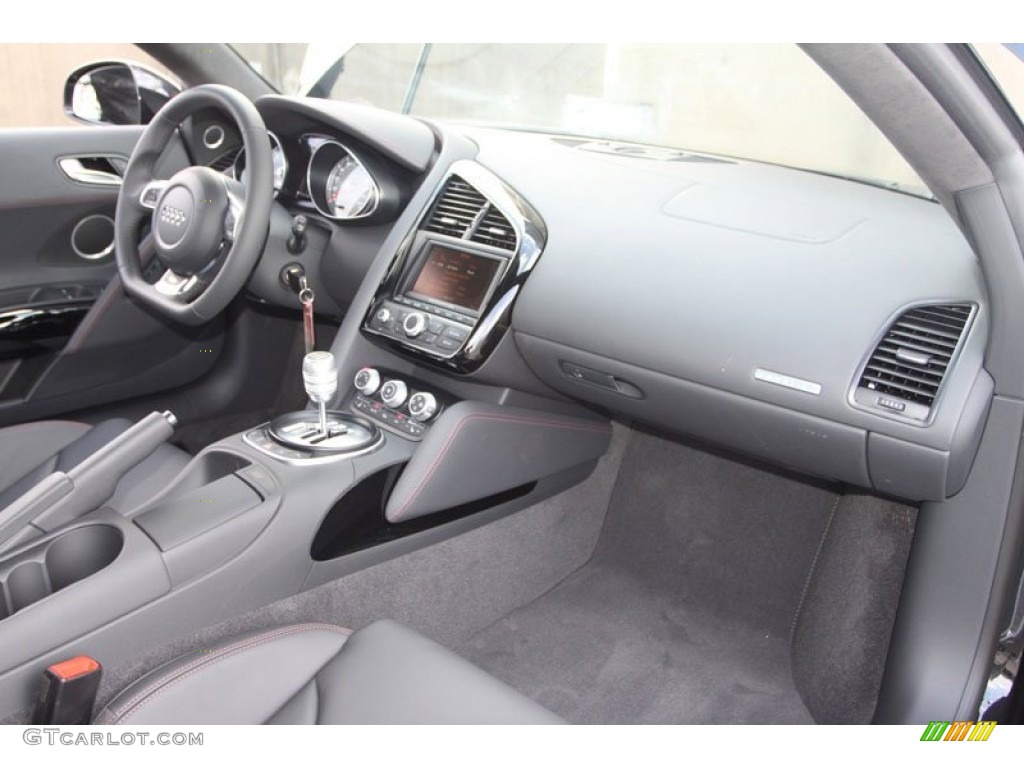 2012 Audi R8 4.2 FSI quattro Black Dashboard Photo #68797955