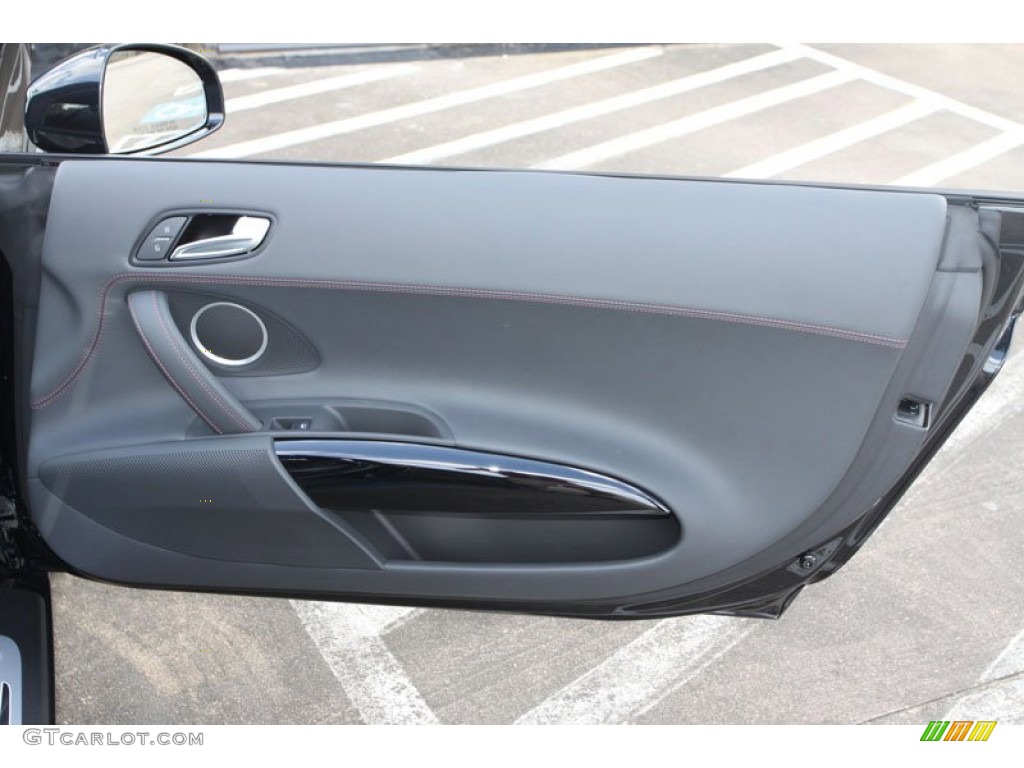 2012 Audi R8 4.2 FSI quattro Black Door Panel Photo #68797982