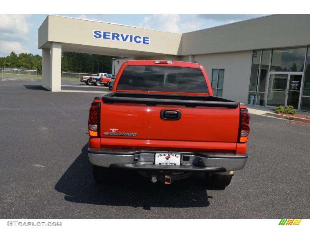 2007 Silverado 1500 Classic LS Crew Cab - Victory Red / Dark Charcoal photo #6