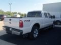 2012 White Platinum Metallic Tri-Coat Ford F250 Super Duty Lariat Crew Cab 4x4  photo #5
