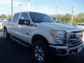 2012 White Platinum Metallic Tri-Coat Ford F250 Super Duty Lariat Crew Cab 4x4  photo #7