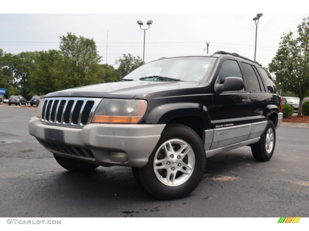 2000 Grand Cherokee Laredo 4x4 - Black / Agate photo #1