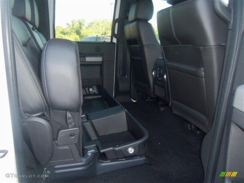 2012 F250 Super Duty Lariat Crew Cab 4x4 - White Platinum Metallic Tri-Coat / Black photo #14