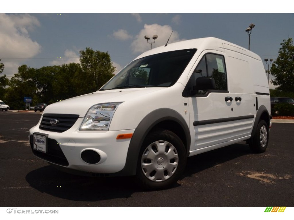 Frozen White 2012 Ford Transit Connect XLT Van Exterior Photo #68800379