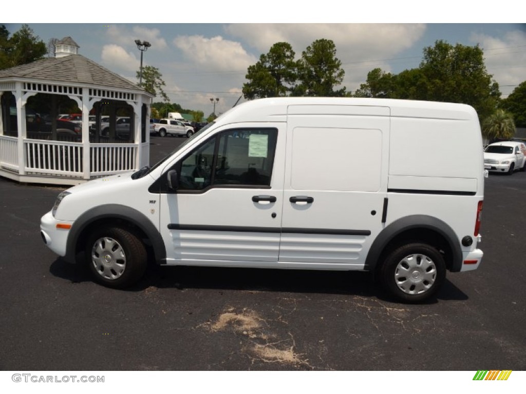 Frozen White 2012 Ford Transit Connect XLT Van Exterior Photo #68800444