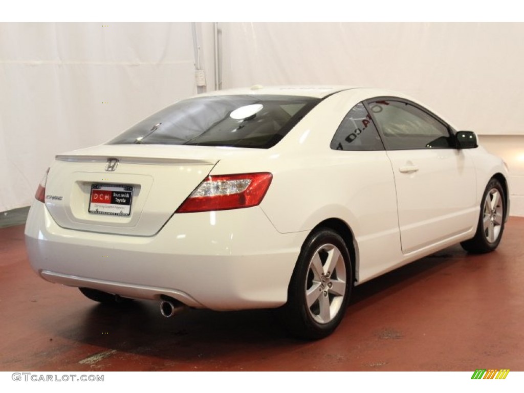 2007 Civic EX Coupe - Taffeta White / Ivory photo #6