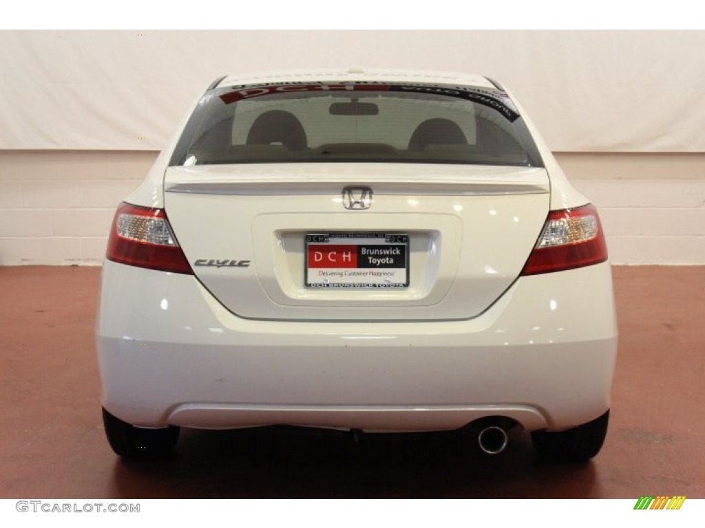 2007 Civic EX Coupe - Taffeta White / Ivory photo #7