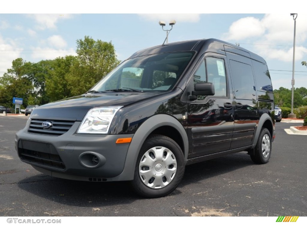 2012 Transit Connect XL Van - Panther Black Metallic / Dark Grey photo #1