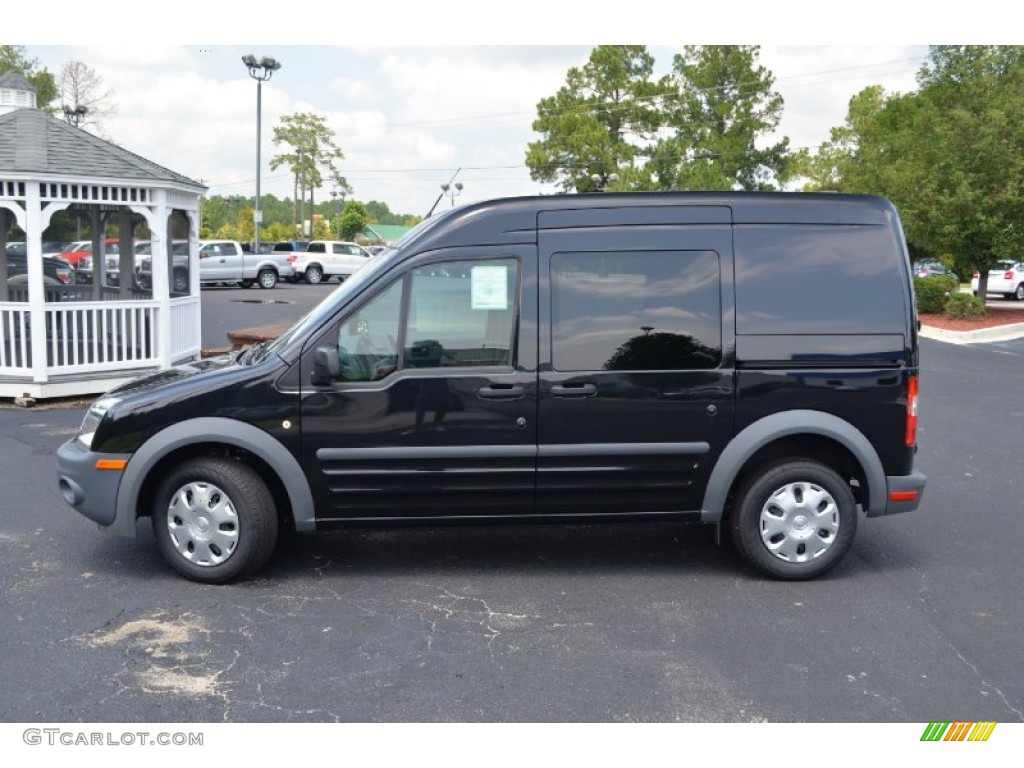 2012 Transit Connect XL Van - Panther Black Metallic / Dark Grey photo #8