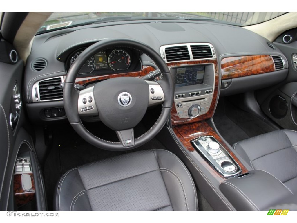 Warm Charcoal/Warm Charcoal Interior 2011 Jaguar XK XKR Convertible Photo #68800781