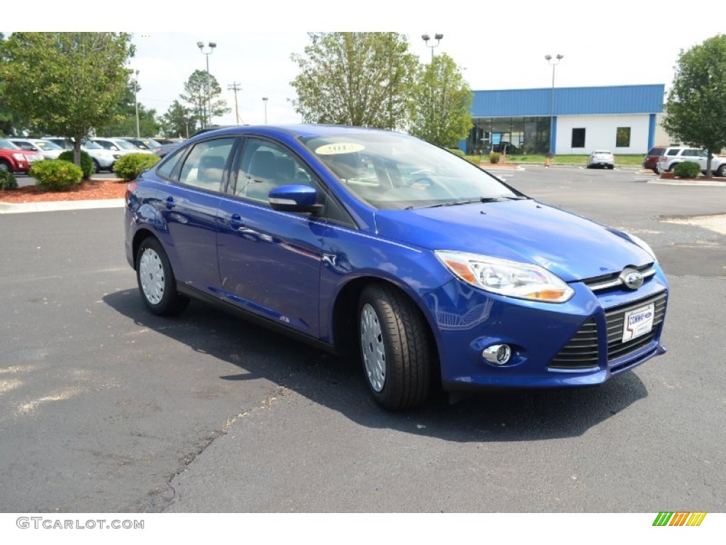 2012 Focus SE SFE Sedan - Blue Candy Metallic / Stone photo #3