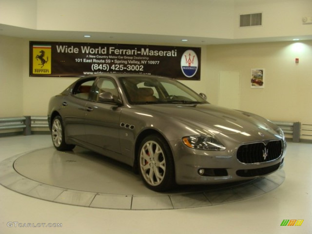 2011 Quattroporte S - Grigio Alfieri (Grey) / Cuoio photo #1