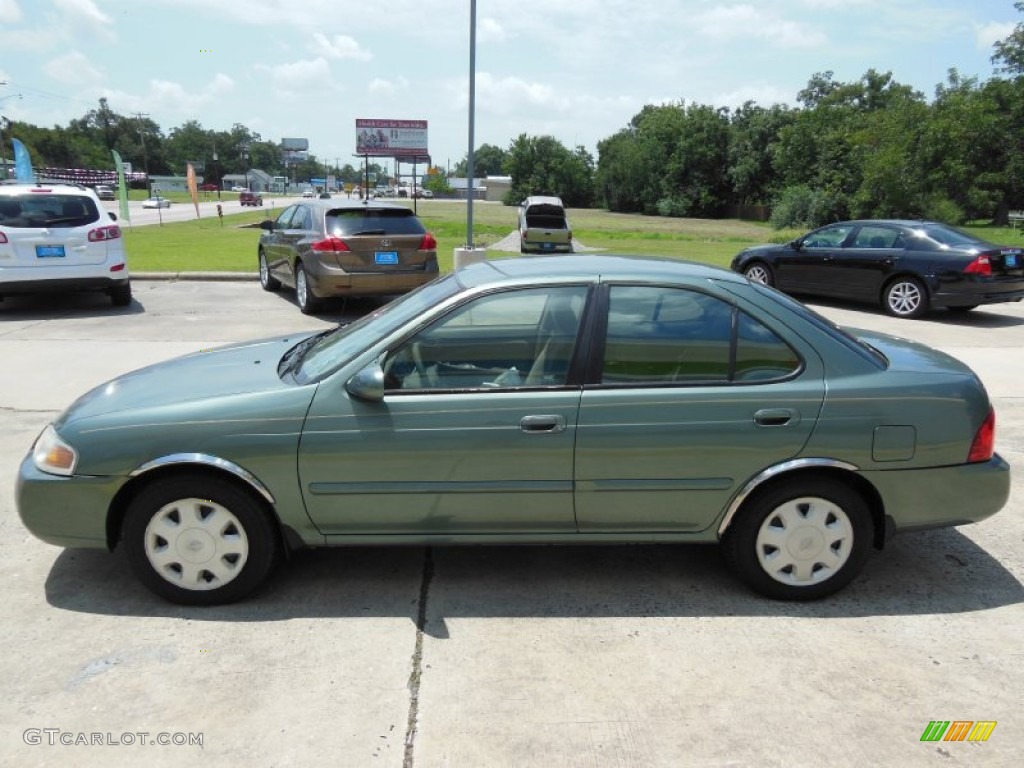2005 Sentra 1.8 S - Jaded Green / Taupe photo #4