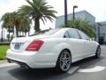 Diamond White Metallic 2012 Mercedes-Benz S 63 AMG Sedan Exterior