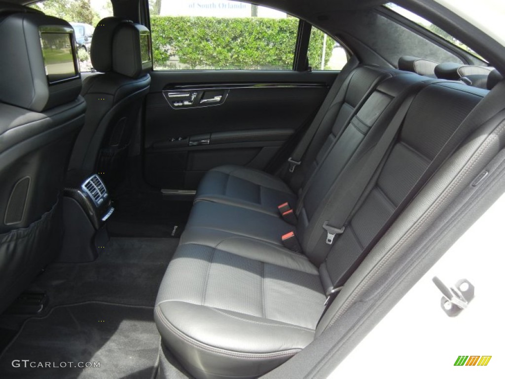2012 Mercedes-Benz S 63 AMG Sedan Rear Seat Photo #68803160