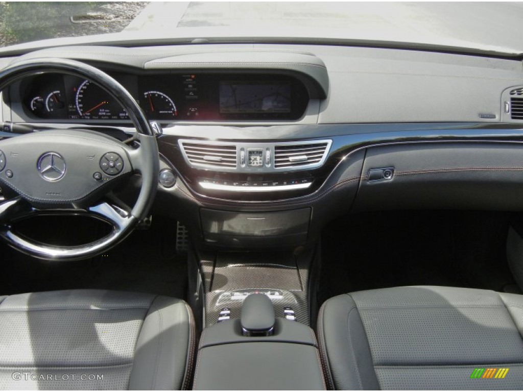 2012 Mercedes-Benz S 63 AMG Sedan AMG Black Dashboard Photo #68803229