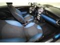 Black/Pacific Blue 2009 Mini Cooper S Hardtop Interior Color