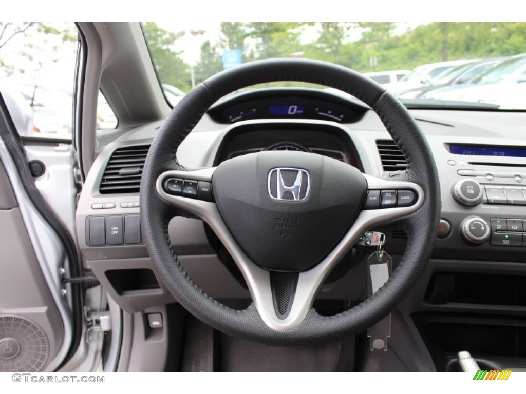 2009 Honda Civic EX-L Sedan Gray Steering Wheel Photo #68805302