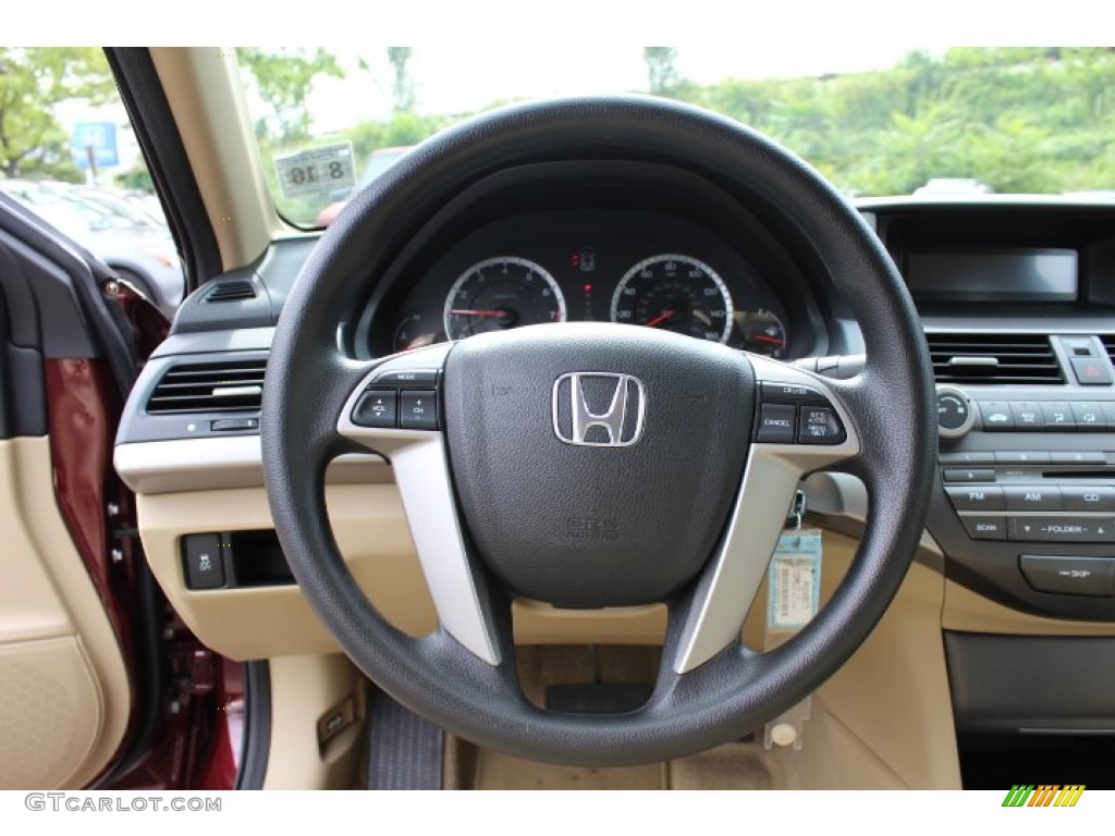 2011 Accord LX-P Sedan - Basque Red Pearl / Ivory photo #15