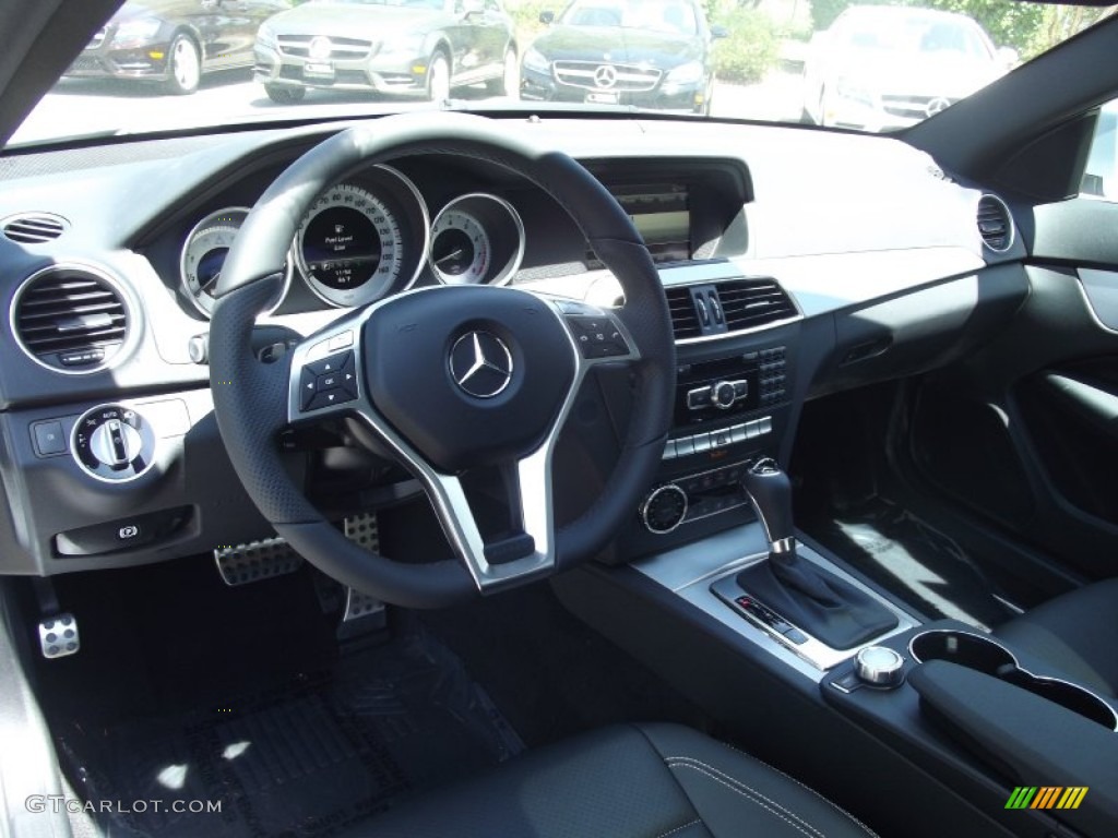 Black Interior 2013 Mercedes-Benz C 250 Coupe Photo #68806433