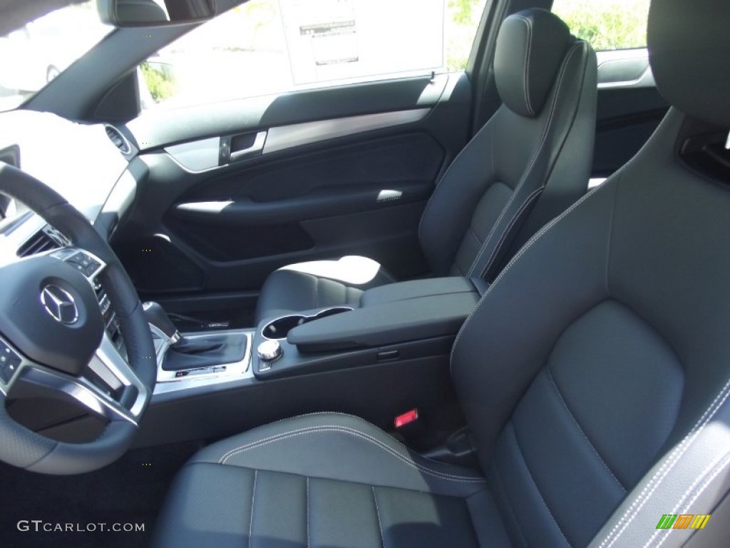 Black Interior 2013 Mercedes-Benz C 250 Coupe Photo #68806442