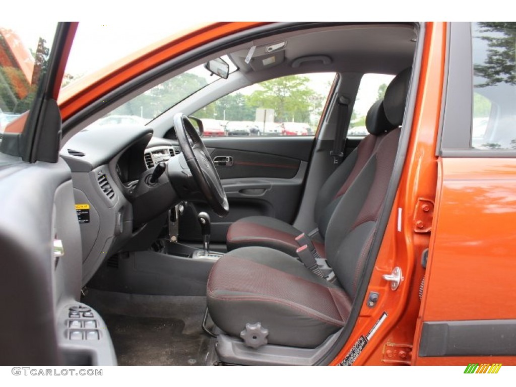 2009 Rio Rio5 LX Hatchback - Sunset Orange / Gray photo #11