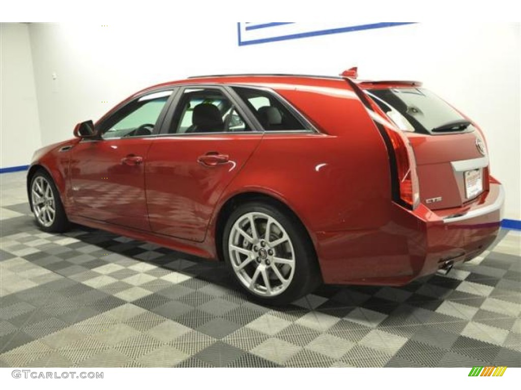 Crystal Red Tintcoat 2011 Cadillac CTS -V Sport Wagon Exterior Photo #68809223