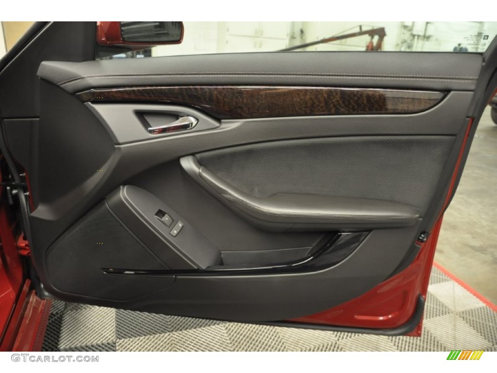 2011 Cadillac CTS -V Sport Wagon Ebony Door Panel Photo #68809520