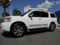 2012 Blizzard White Nissan Armada Platinum  photo #2