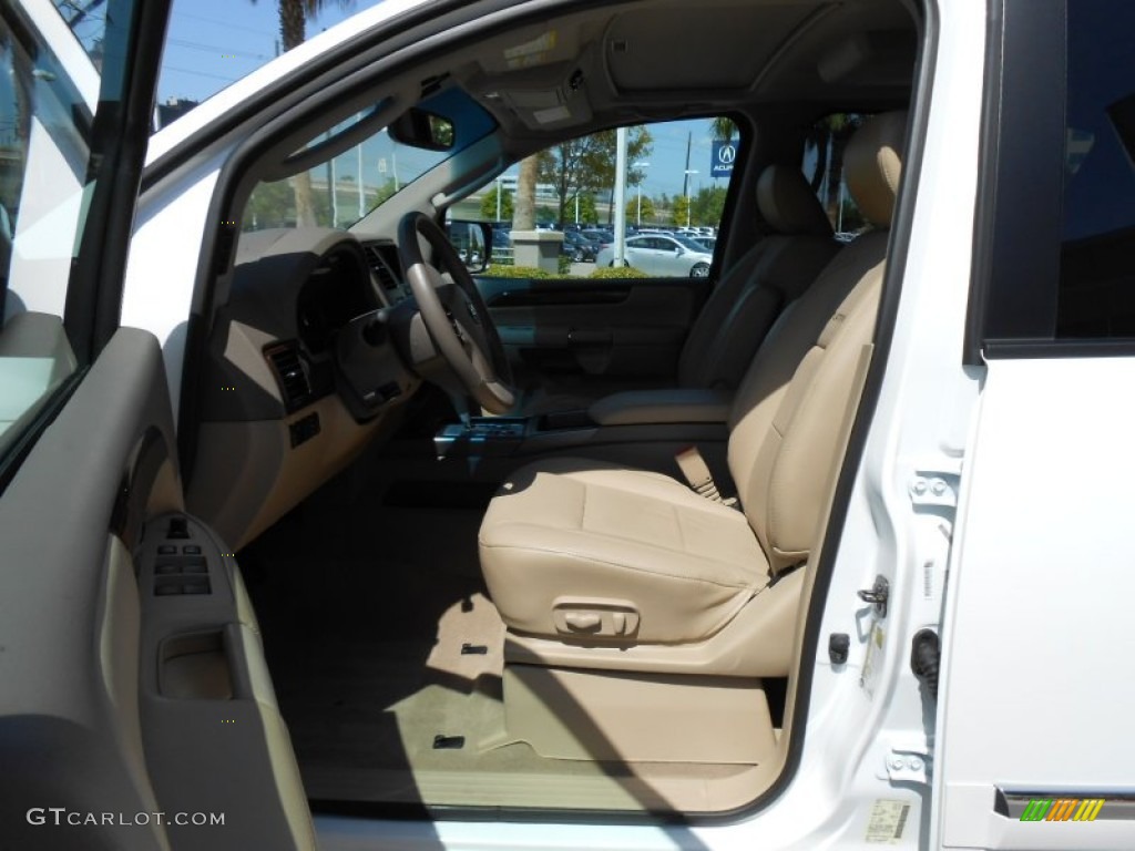 2012 Armada Platinum - Blizzard White / Almond photo #10