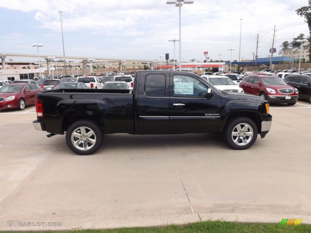Onyx Black 2013 GMC Sierra 1500 SLE Extended Cab Exterior Photo #68810636