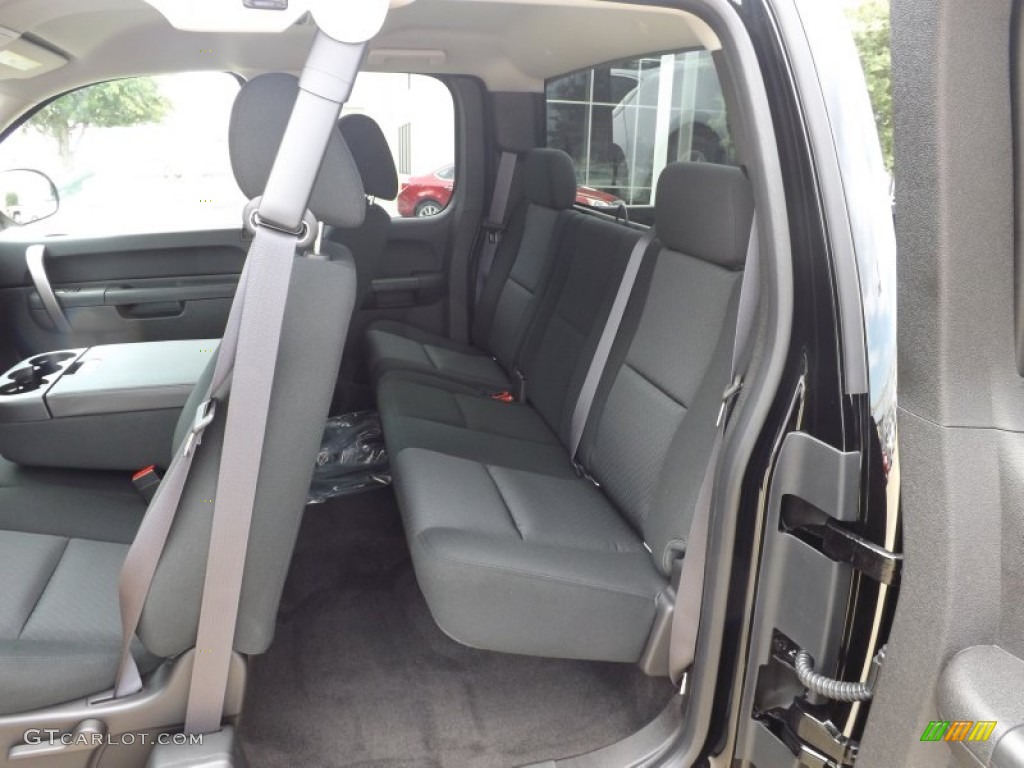 Ebony Interior 2013 GMC Sierra 1500 SLE Extended Cab Photo #68810714