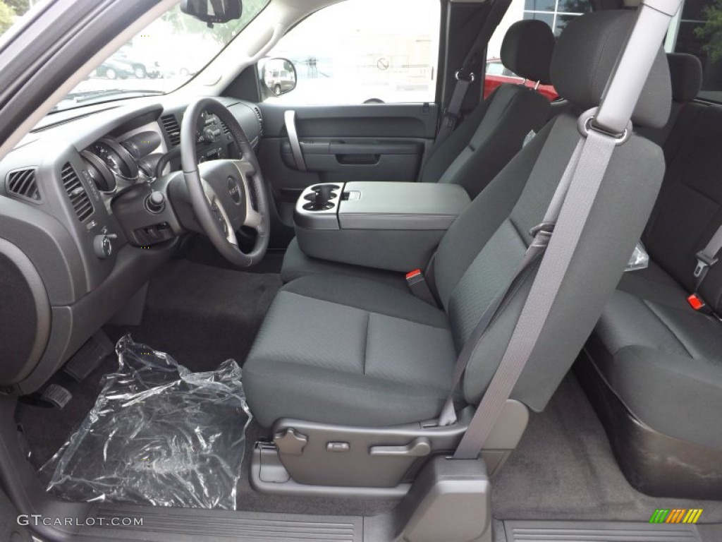 Ebony Interior 2013 GMC Sierra 1500 SLE Extended Cab Photo #68810900