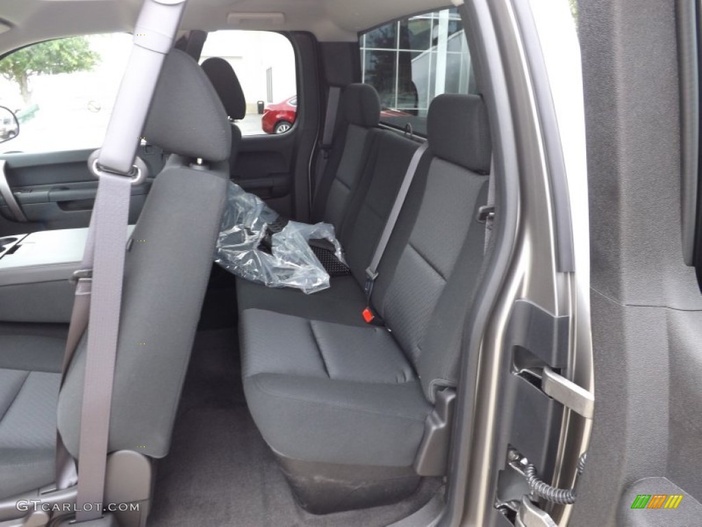 Ebony Interior 2013 GMC Sierra 1500 SLE Extended Cab Photo #68810918