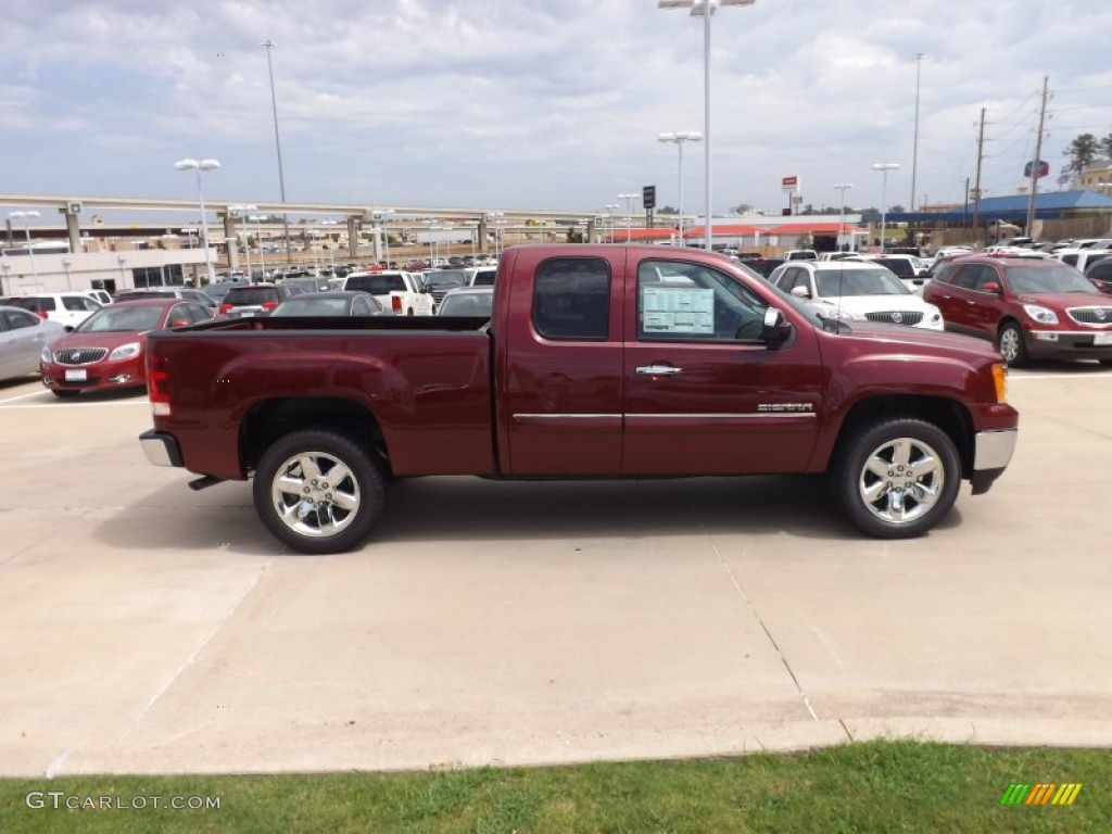 Sonoma Red Metallic 2013 GMC Sierra 1500 SLE Extended Cab Exterior Photo #68811066