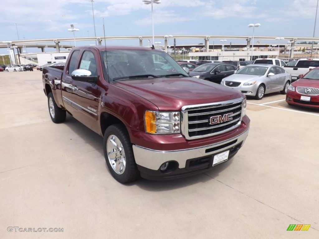 Sonoma Red Metallic 2013 GMC Sierra 1500 SLE Extended Cab Exterior Photo #68811077