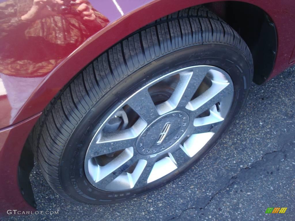 2007 MKZ AWD Sedan - Merlot Metallic / Light Stone photo #7