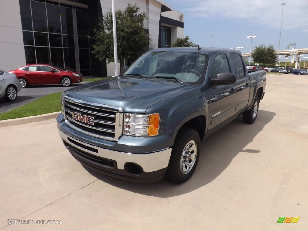 2012 Sierra 1500 SL Crew Cab - Stealth Gray Metallic / Dark Titanium photo #1