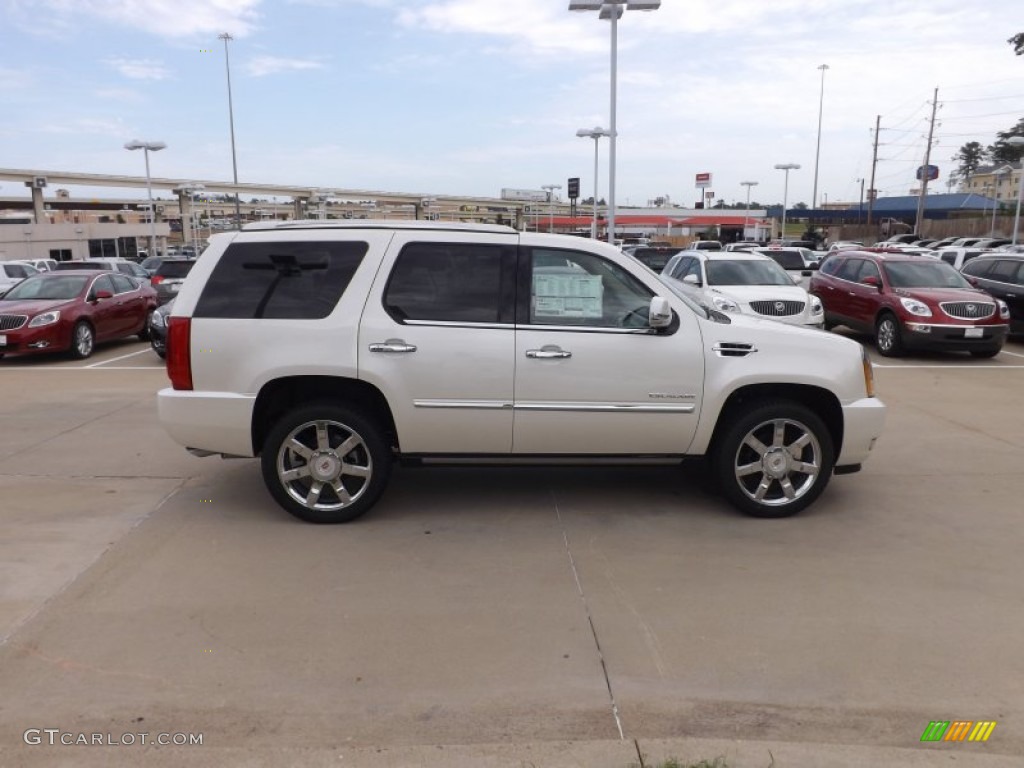 White Diamond Tricoat 2013 Cadillac Escalade Luxury Exterior Photo #68812298
