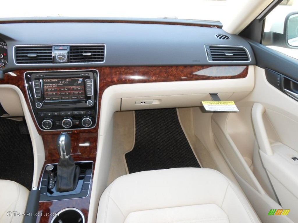 2013 Volkswagen Passat TDI SEL Cornsilk Beige Dashboard Photo #68813468