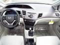 2012 Honda Civic Stone Interior Dashboard Photo