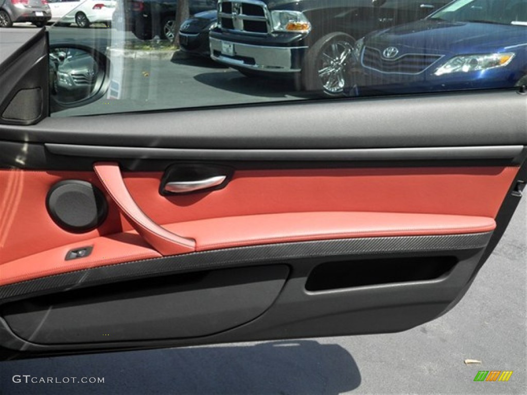 2011 BMW M3 Convertible Fox Red Novillo Leather Door Panel Photo #68814878
